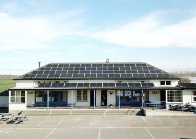 Solar panel installation on School