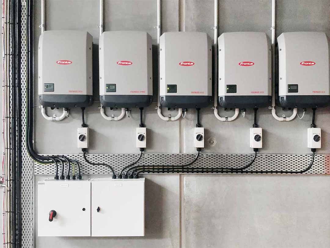 commercial solar power inverters installed